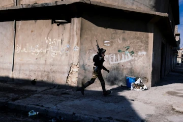 Un membre des forces spéciales irakiennes, le 17 janvier 2017 à Mossoul en Irak