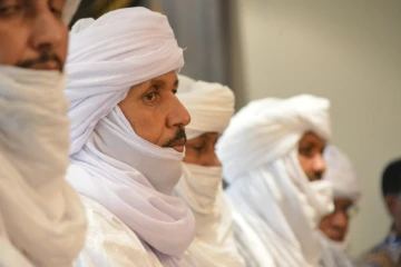 Une délégation d'Ansar Dine, le 10 juin 2016 à Ouagadougou  