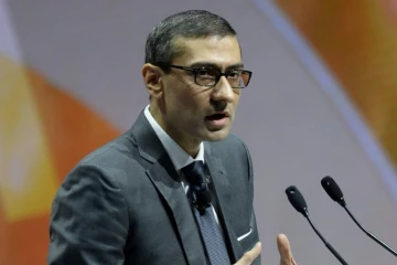 Le directeur général de Nokia, Rajeev Suri, le 2 décembre 2015 à Helsinki