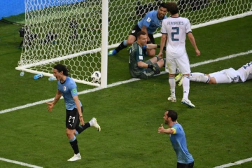 Edinson Cavani et l'Uruguay dominent la Russie à Samara, le 25 juin 2018