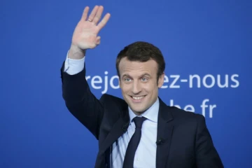 Emmanuel Macron le 25 février 2017 à Saint-Priest-Taurion