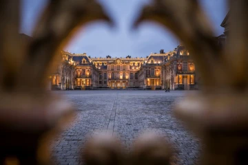 Vue sur le Château de Versailles près de Paris, le 23 décembre 2016