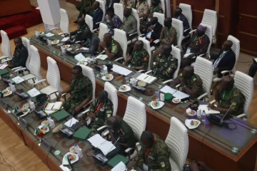 Réunion des chefs d'état-major de la Communauté économique des États de l’Afrique de l’Ouest (Cedeao), à propos du putsch au Niger, le 2 août 2023 à Abuja au Nigeria