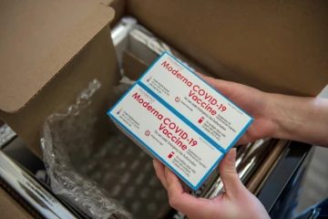 Le vaccin Moderna à Boston (Etats-Unis), le 24 décembre 2020