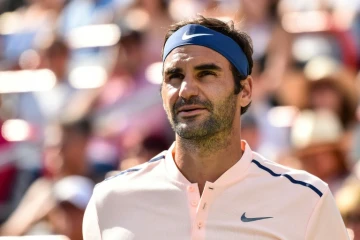 Le Suisse Roger Federer lors de la finale du tournoi de Montréal face à l'Allemand Alexander Zverev, le 13 août 2017 