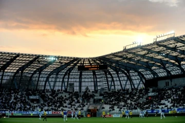 Le stade des Alpes de Grenoble lorsque l'équipe évoluait en Ligue 1, le 17 avril 2010