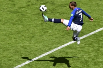 Antoine Griezmann lors du match France-Australie du Mondial-2018 samedi 16 juin 2018