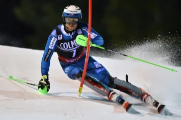 Le Norvégien Henrik Kristoffersen lors du slalom de Madonna di Campiglio, le 22 décembre 2016