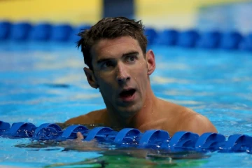 Le nageur américain Michael Phelps, le 1er juillet 2016 à Omaha dans le Nebraska