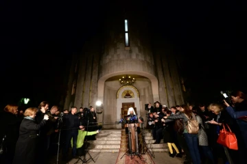 Le métropolite Hilarion, chargé de la diplomatie du Patriarcat de Moscou, annonce la rupture avec le Patriarcat de Constantinople, à l'issue d'un synode à Minsk le 15 octobre 2018
