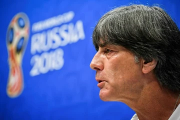 Le sélectionneur allemand Joachim Löw en conférence de presse de veille de match à Sotchi, le 22 juin 2018