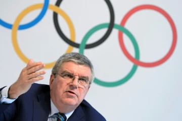 Le président de commission exécutive du CIO, Thomas Bach, lors d'une conférence de presse le 21 juin 2016 à Lausanne