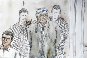Croquis d'audience de Wojciech Janowski, le 17 septembre 2018 aux assises des Bouches-du-Rhône, à Aix-en-Provence