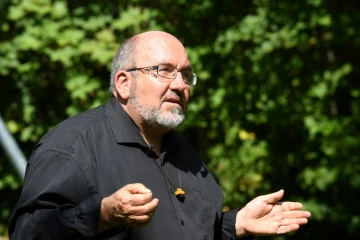 Le père Pierre Vignon à Saint-Martin-du-Vercors le 22 août 2018