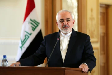 Affaires étrangères Mohammad Javad Zarif lors d'une conférence de presse le 6 janvier 2016 à Téhéran