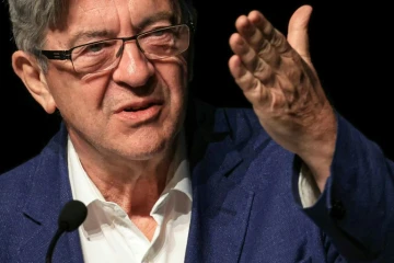 Le leader de la France insoumise Jean-Luc Mélenchon le 23 août 2024 à Châteauneuf-sur-Isère, dans le sud-est de la France