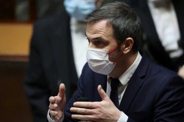Le ministre de la Santé Olivier Véran à l'Assemblée nationale, le 22 février 2022 à Paris