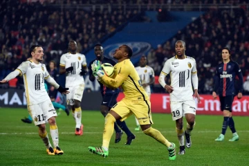 Le gardien nigérian de Lille's Vincent Enyeama lors du match de Ligue 1 Paris SG - LOSC, le 13 février 2016 au Parc des Princes