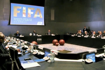 Photo diffusée par la Fifa du comité exécutif d'urgence qui s'est tenu à Zurich, le 20 octobre 2015