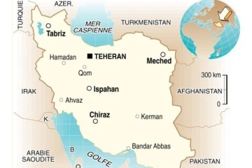 Carte de l'Iran