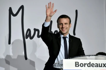 Emmanuel Macron ,lors d'un meeting à Talence, près de Bordeaux, le 13 décembre 2016