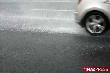 Route sous la pluie
