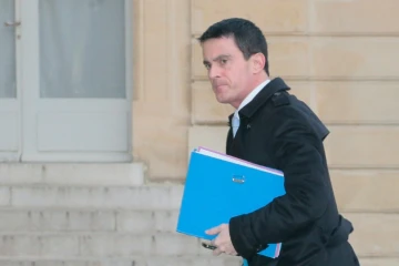 Le Premier ministre Manuel Valls, le 22 janvier 2016 à l'Elysée