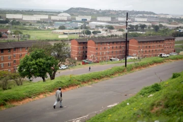 Le quartier de Glebelands, le 23 septembre 2017 à Durban, en Afrique du Sud