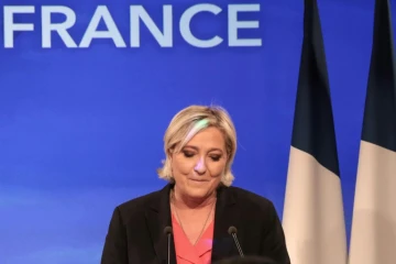 Marine Le Pen à Paris, le 7 mai 2017