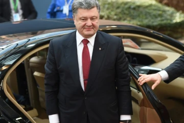 Le président ukrainien Petro Porochenko, le 12 février 2015 à Bruxelles