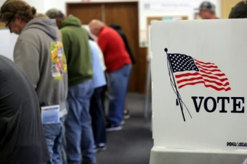 Un bureau de vote de Big Bear, en Californie, le 8 novembre 2016