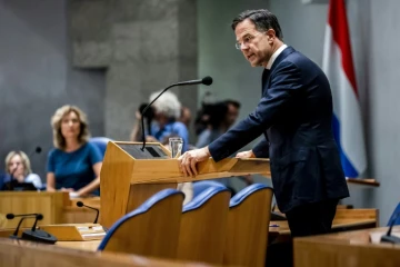 Le Premier ministre néerlandais sortant, Mark Rutte, le 10 juillet 2023 à La Haye 