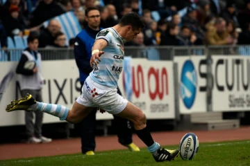 L'ouvreur du Racing 92 Dan Carter face aux Scarlets, le 17 janvier 2016 à Colombes 