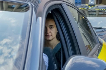 Carola Rackete, la capitaine du navire humanitaire Sea-Watch, le 1er juillet à Agrigente en Sicile