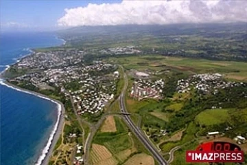 Vue aérienne de Saint-Benoît