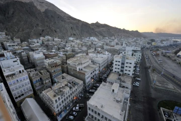 Vue générale sur la ville de Moukalla, dans le sud-est du Yémen, le 29 avril 2014