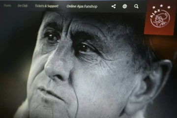 Cliché de la légende Johan Cruyff, mis en ligne sur le site officiel de l'Ajax Amsterdam, le 24 mars 2016