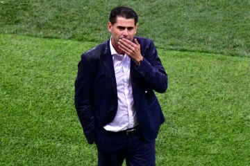 Le sélectionneur de l'Espagne lors de la défaite face à la Russie en 8e de finale du Mondial le 1er juillet 2018