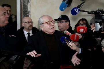 Photo d'archives de Jean-Marie Le Pen le 11 décembre 2017 à la cour d'appel de Versailles