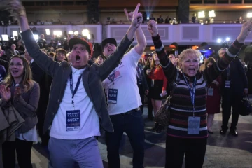 Les partisans de Donald Trump le 8 novembre 2016 à New York 