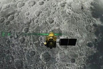 Image fournie par l'Agence spatiale indienne le 6 août 2019 de l'atterrisseur Vikram avant son alunissage