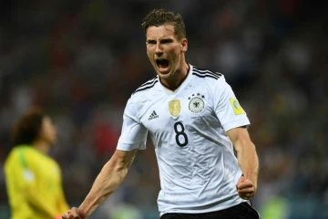 Le milieu de la Mannschaft Leon Goretzka auteur d'un doublé face au Mexique en demie de la Coupe des Confédérations, le 29 juin 2017 à Sotchi