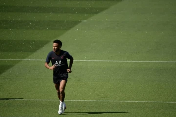 L'attaquant brésilien du Paris-SG, Neymar, à l'entraînement à Saint-Germain-en-Laye, le 29 août 2019