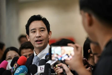 Le chef du parti MFP Pita Limjaroenrat le 7 août 2024 à Bangkok en Thaïlande