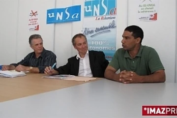 Conférence de presse de l'UNSA (Archives)