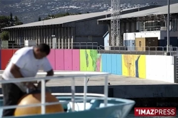 Fresque murale de la darse de pêche du Port