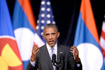 Barack Obama à Vientiane le 6 septembre 2016