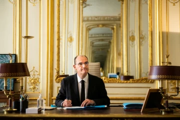 Le Premier ministre français Jean Castex à l'Hôtel Matignon à Paris le 3 août 2020
