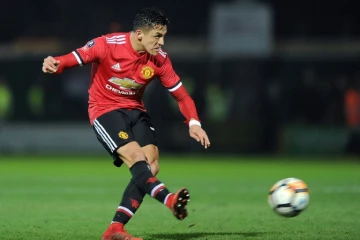 Alexis Sanchez lors du match de Manchester United face à Yeovil Town en Coupe d'Angleterre le 28 janvier 2018