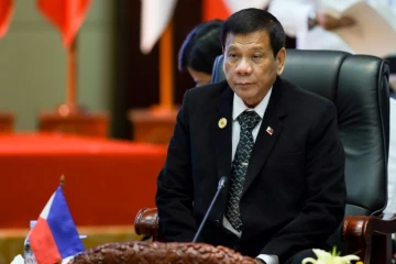 Le président philippin Rodrigo Duterte assiste au sommet de l'Asean à Vientiane, le 7 septembre 2016